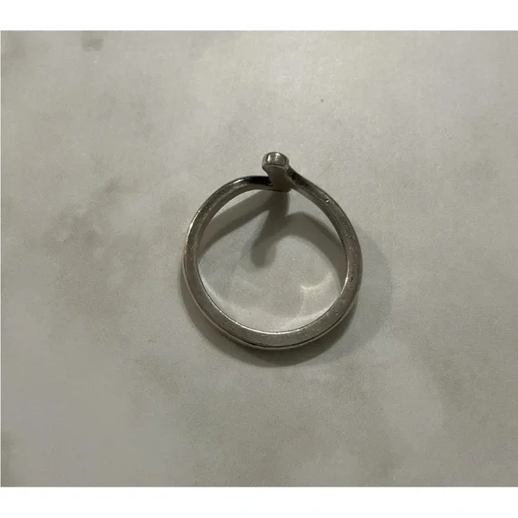 James Avery Sterling Silver Script Initial “I” Ring Letter SIZE 6.5 - Picture 4 of 6